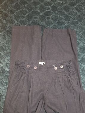 Max Studio Wide Leg Pants in Dark Brown